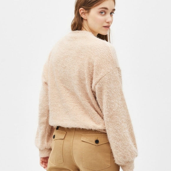 Bershka Furry Chenille Sweater, Size XS - Picture 3 of 16